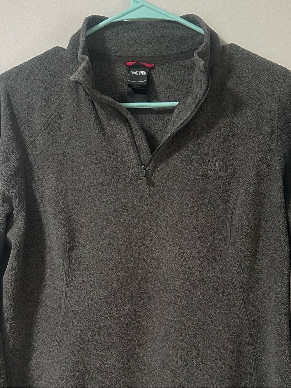 The North Face Dark Gray 1/4 Zip Fleece Pullover